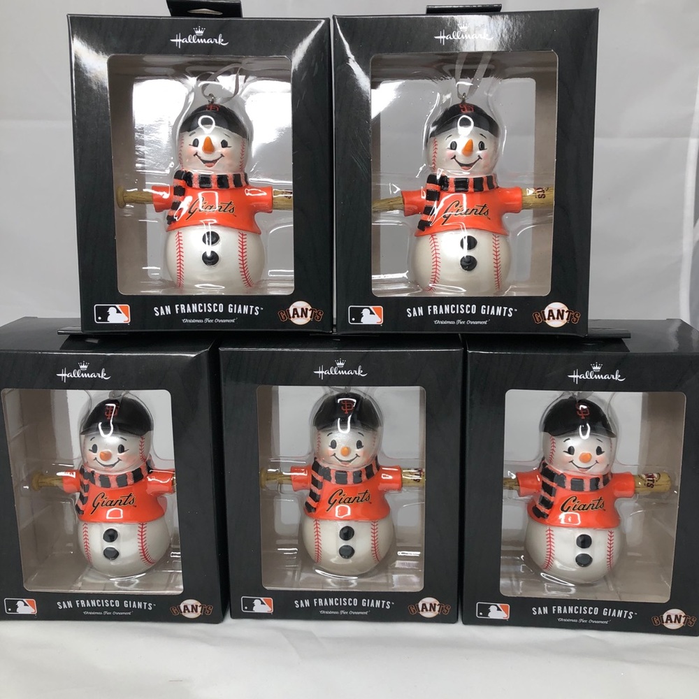 San Francisco Giants Hallmark Ornaments Set of 5